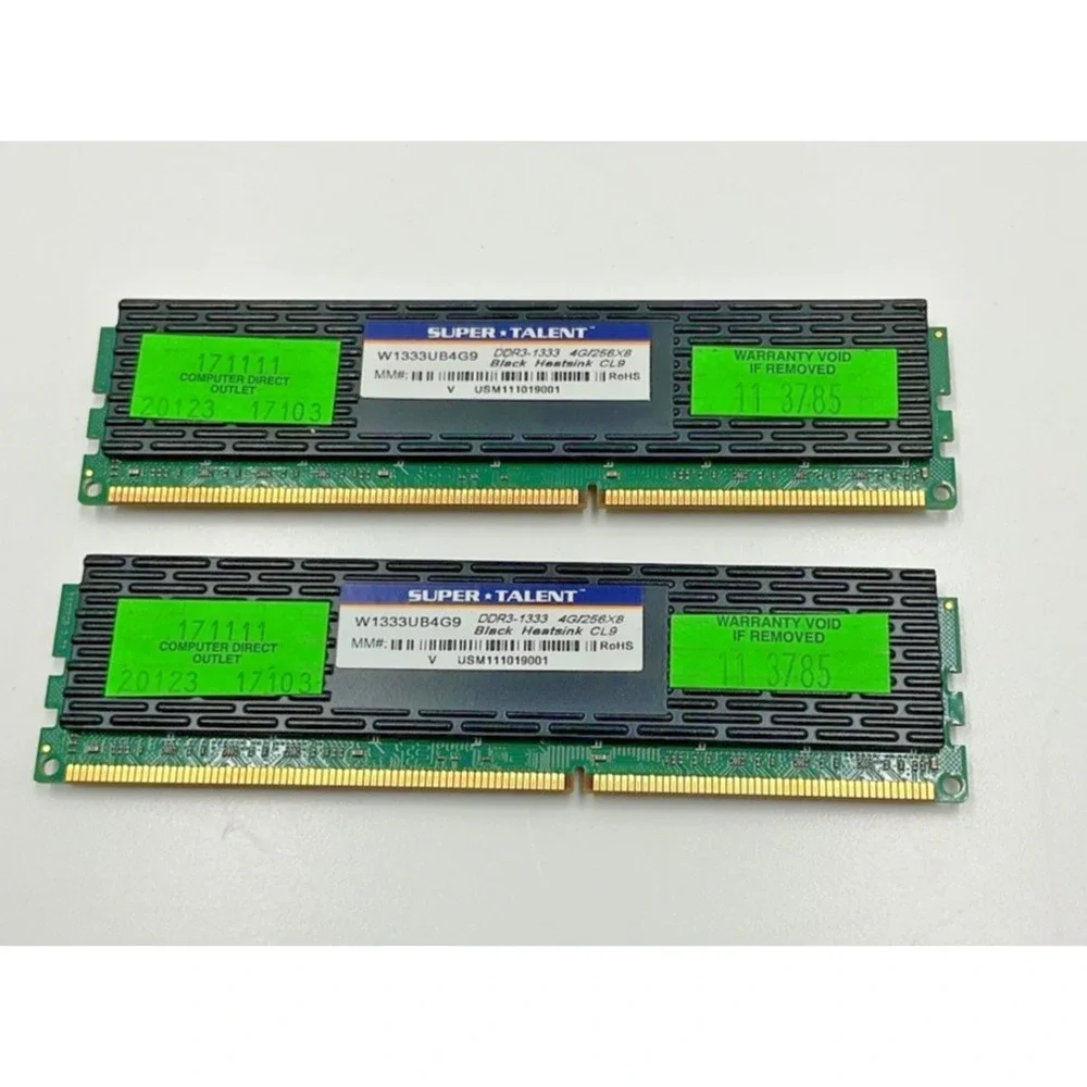Super Talent 8GB (2x4GB) DDR3 1333MHz Desktop RAM‎ W1333UB4G9